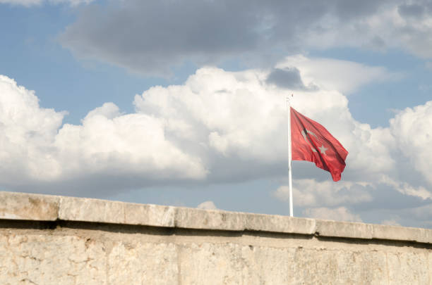 Turkish Flag at Urfa Turkish Flag at UrfaTurkish Flag at Urfa akçakale stock pictures, royalty-free photos & images