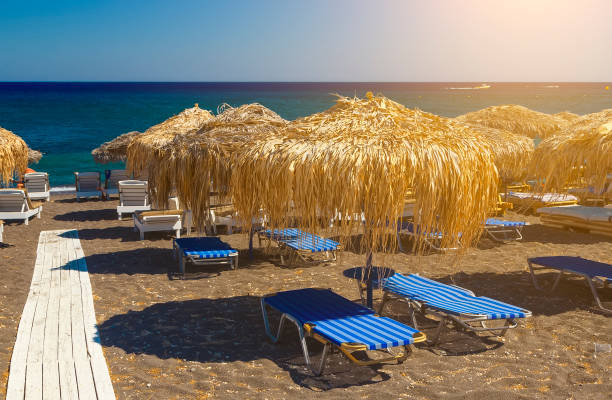istock Perissa beach on Santorini island,Greece 992429546