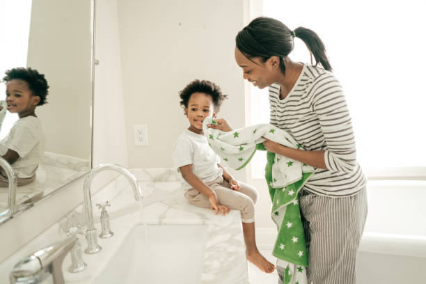 istock Keeping the child's skin healthy. 992440560