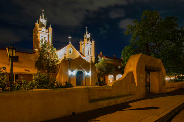 church de albuquerque de san felipe de neri - albuquerque catholicism church new mexico fotografías e imágenes de stock
