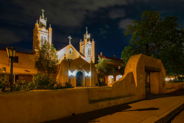 chiesa di san felipe de neri di albuquerque - albuquerque catholicism church new mexico foto e immagini stock