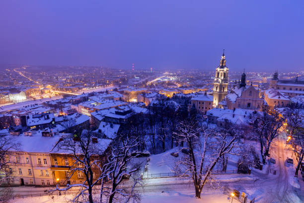 istock Architecture of Przemysl at night 992464538