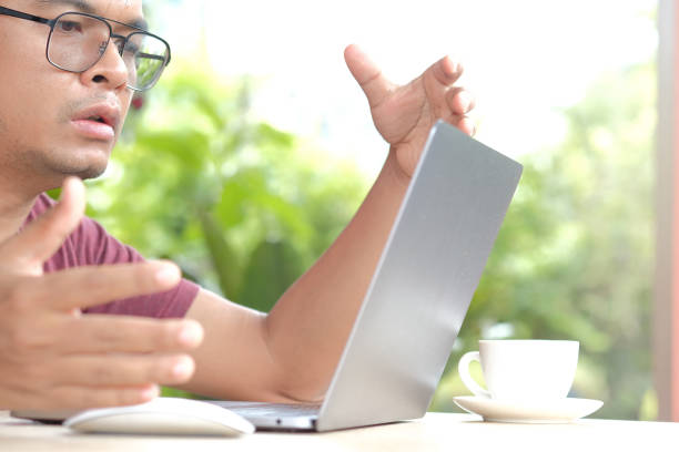 istock The expression of men When working in front of a computer 992481722