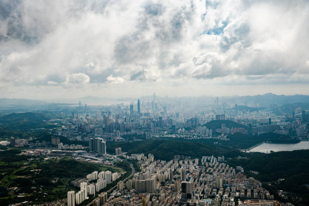 istock Shenzhen city skyline in China 992484966