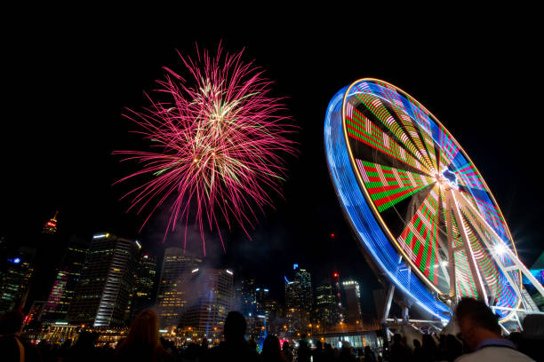 istock Fireworks at a festival 992579476