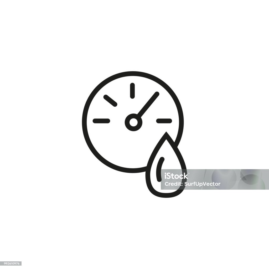 Humidity Control Line Icon Stock Illustration - Download Image Now