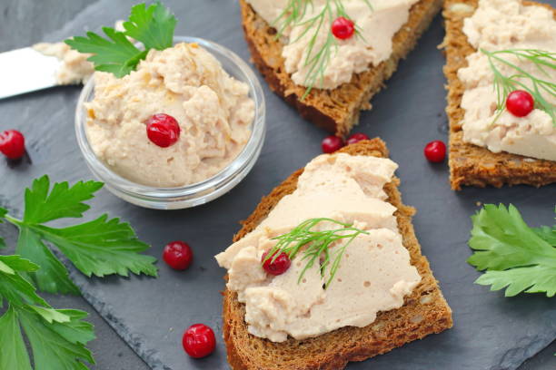 istock Breakfast sandwiches with homemade chicken liver pate 992620682