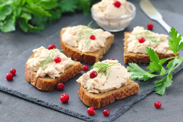 istock Breakfast sandwiches with homemade chicken liver pate 992620694