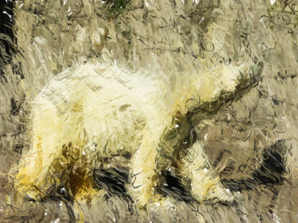 istock Polar bear walking in the ice - HD Digital illustration 992632648