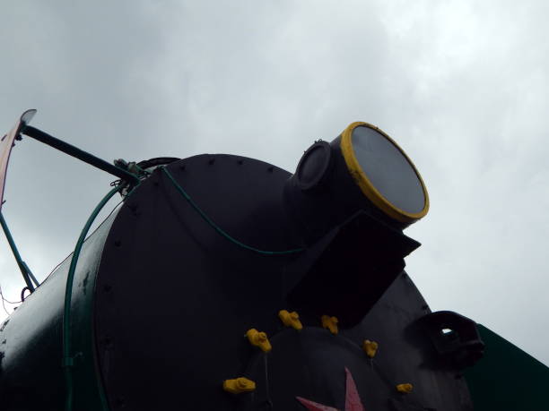 istock Railway locomotive, wagons in the train 992667372