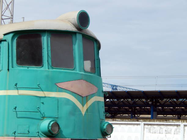 istock Railway locomotive, wagons in the train 992668846