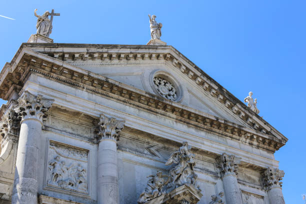 istock Wonderful exterior with sculptures and columns 992692462