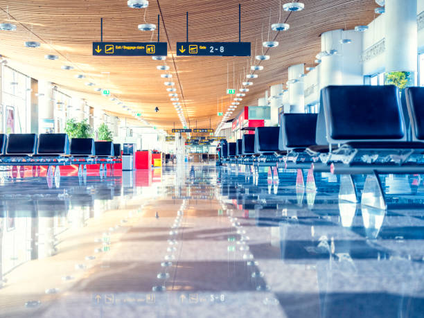 istock Empty airport departure area 992710004