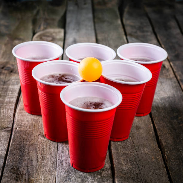 istock College party sport - beer pong table setting 992710664