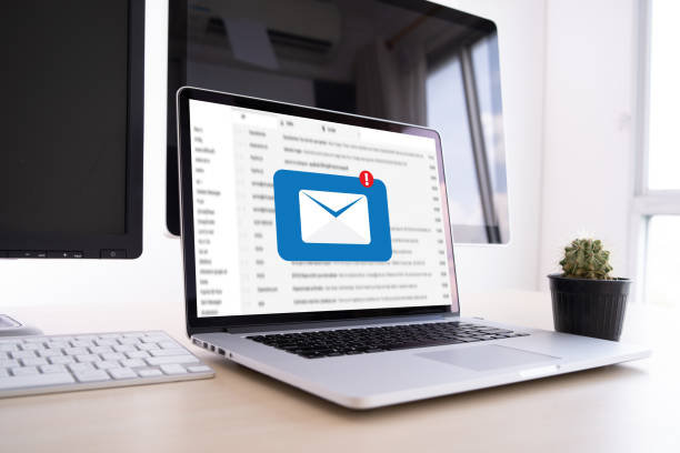 istock Mail Communication Connection message to mailing contacts phone Global Letters Concept 992713032