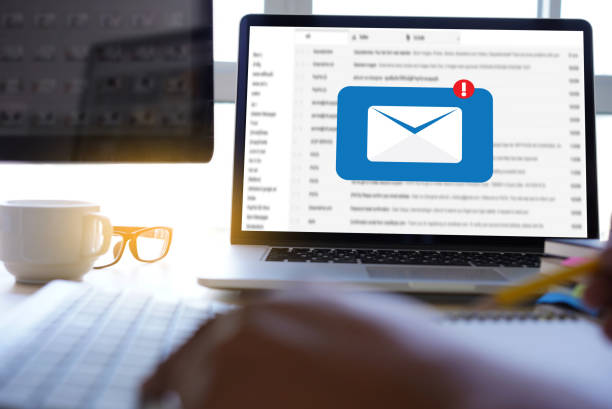 istock Mail Communication Connection message to mailing contacts phone Global Letters Concept 992713440