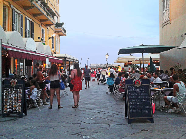 City life in Castel Gandolfo, pope's summer residency, Lazio, Italy