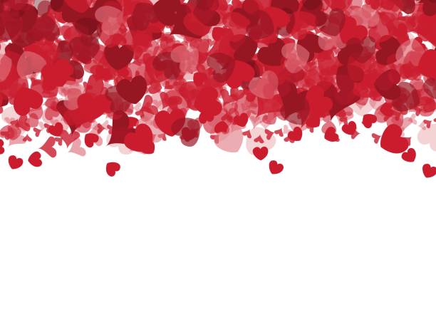 해피 발렌타인 카드 하트 벡터 배경 - february valentines day heart shape love stock illustrations