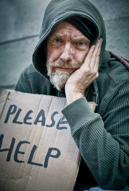 istock Frustrated homeless beggar is getting no help 992744426