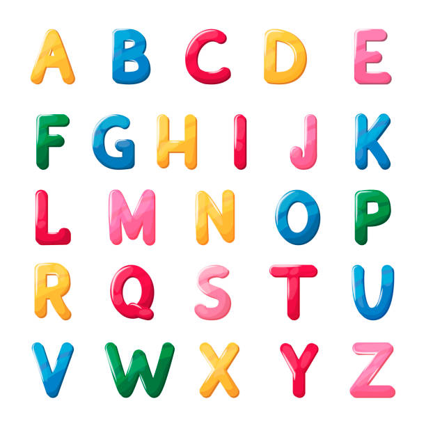 istock Abs font jelly alphabet for kids isolated letter text vector illustration. 992747580