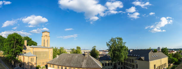 Lithuania, XXL Panorama view over city Kaunas from above
