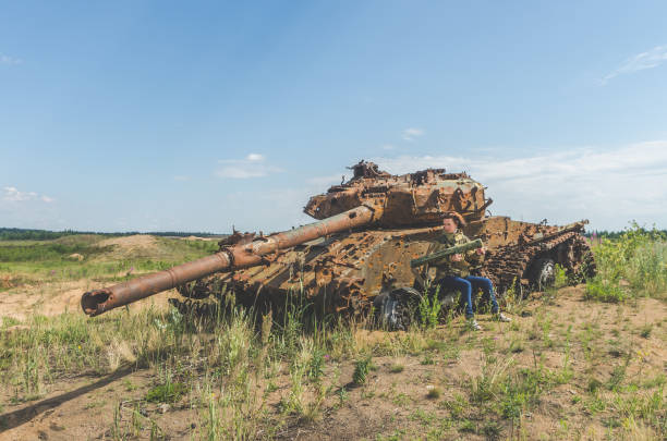 istock girl in uniform with a Bazooka 992754604