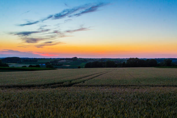 istock sundown dusk sunset vibrant sky rolling hills countryside rural scenic view 992765824