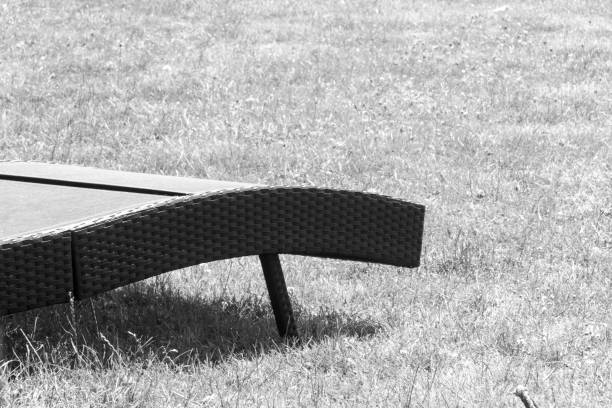 close up of a tanning bed in the backyard
