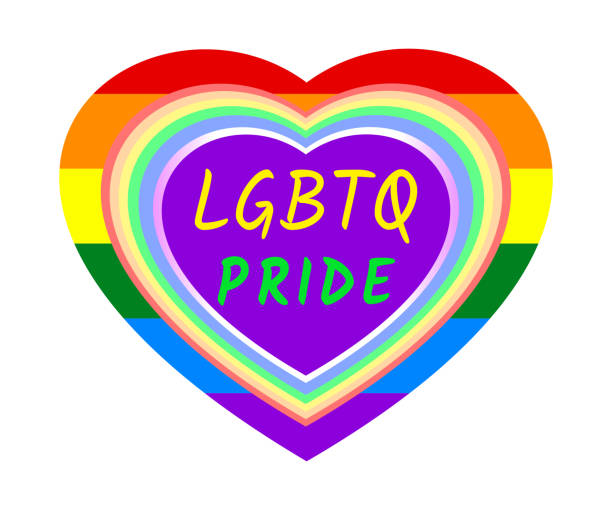 istock Colorful rainbow heart frame and LGBTQ PRIDE phrase over rainbow striped heart (LGBTQ colors), isolated on white (transparent) background. 992778910
