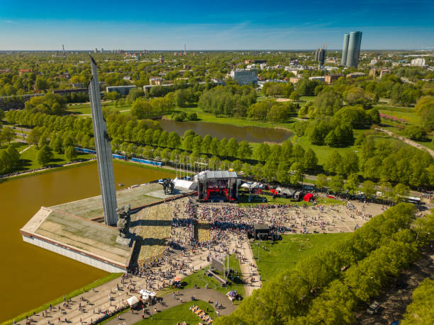 9 may celebration in Riga, Latvia. Victory day.