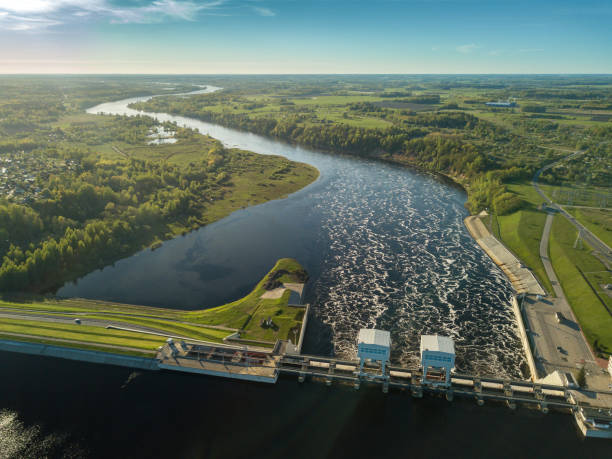 istock Hydroelectric power station in Latvia. Daugava river, plavinas. 992798542