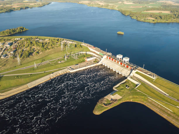 istock Hydroelectric power station in Latvia. Daugava river, plavinas. 992798658