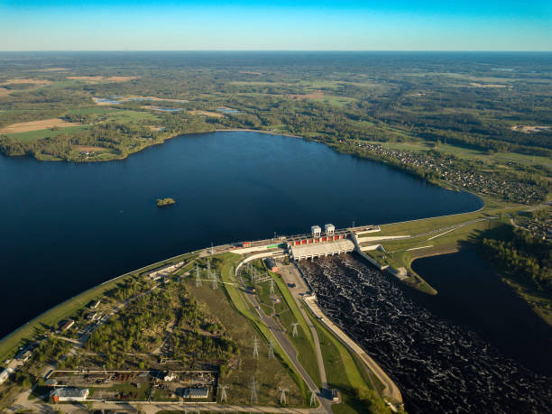 istock Hydroelectric power station in Latvia. Daugava river, plavinas. 992798744