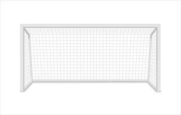 Vector illustration of Football goal. Soccer goal. Vector