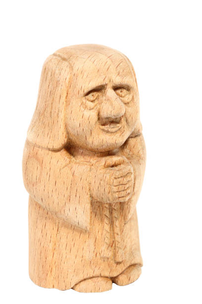 istock Figurine of a Monk carved from beech 992823572