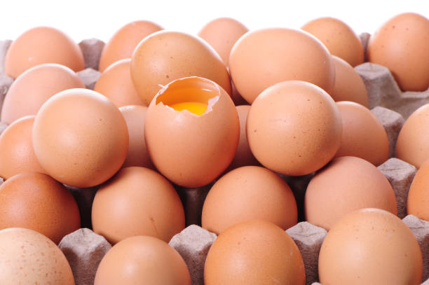 istock Set of eggs isolated on white background 992826000