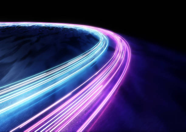 istock Car Trail Circles of Light 992840268