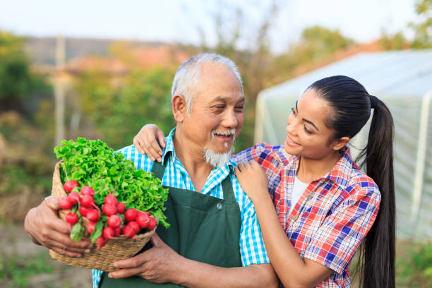 istock Family harvesting vegetables from garden 992841562