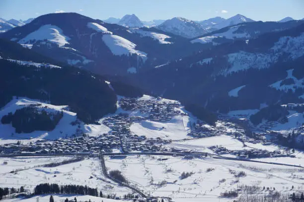 ski area in winter in Austria