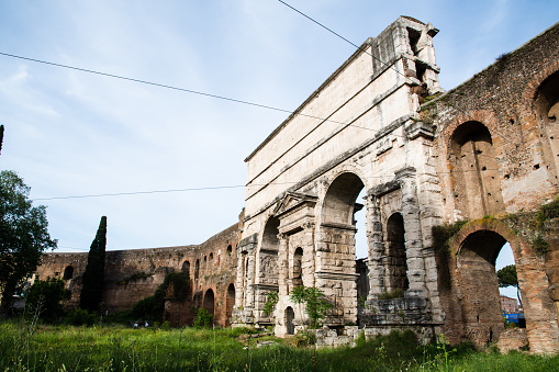 Ancient ruins in Rome (Italy) - Porta Maggiore