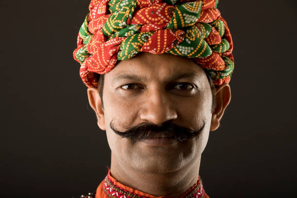 Portrait of Indian man in traditional clothing