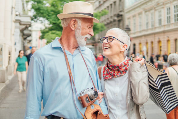 istock Joyful senior couple looking at each other 992867470