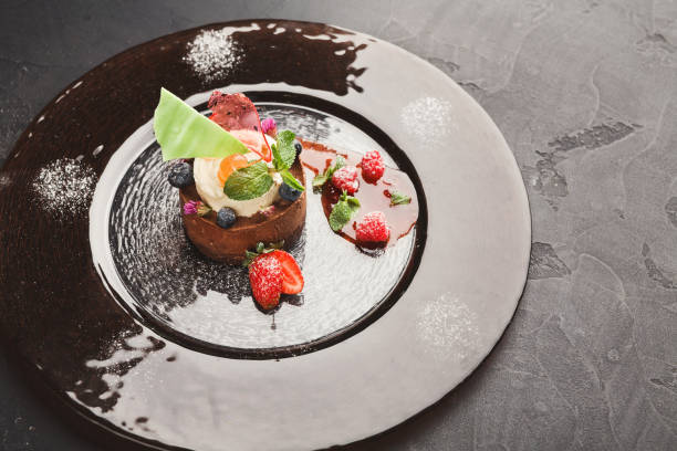 istock Exclusive mousse dessert served at restaurant 992868010