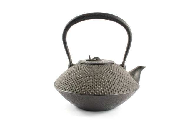 istock Vintage Antique Oriental Kettle Teapot on White Background 992870718