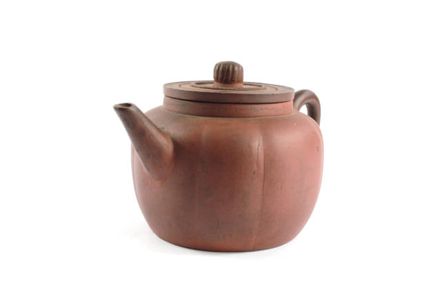 istock Vintage Antique Kettle Teapot on White Background 992871852