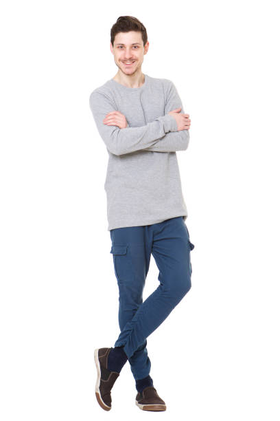 istock Full length attractive young man against white background 992875818
