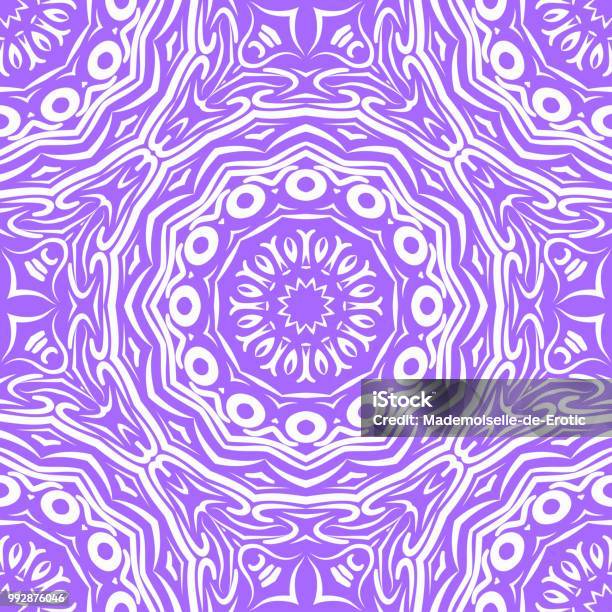Modern Floral Ornament Vector Color Mandala Illustration Designed For Web Poster Label And Other Stock Illustration - Download Image Now