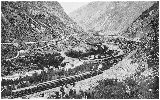 Antique photograph of America's famous landscapes: Loop near Georgetown