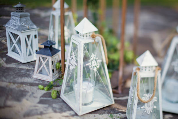 istock white vintage lanterns with candles 992892958