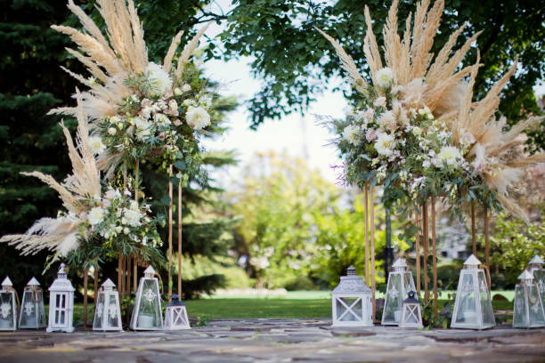 istock wedding arch in bohemian style 992893024
